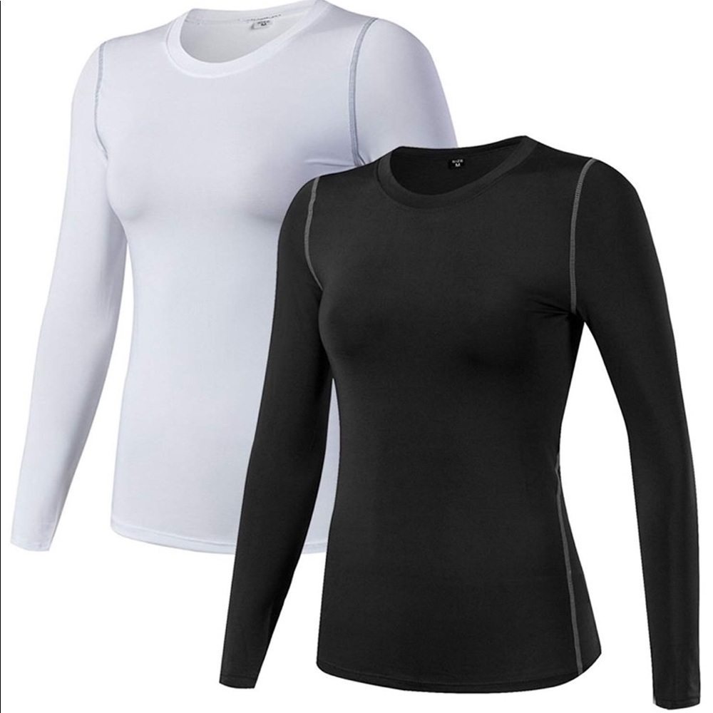 WANAYOU CompressionDryFit Long Sleeve Athletic Top